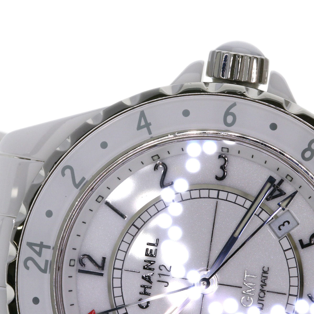 CHANEL J12 1.7" GMT Watches H2126 Ceramic/Ceramic mens