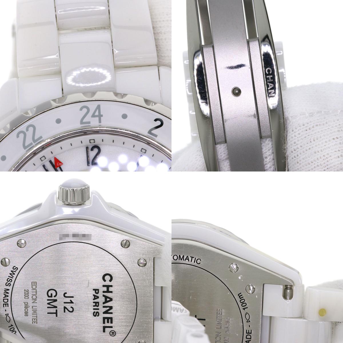 CHANEL J12 1.7" GMT Watches H2126 Ceramic/Ceramic mens
