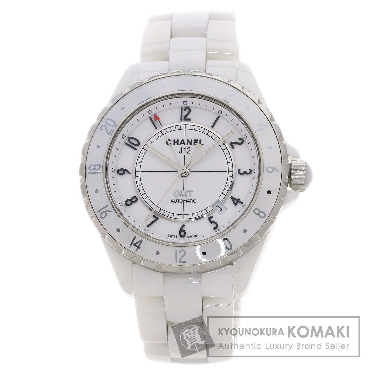 CHANEL J12 1.7" GMT Watches H2126 Ceramic/Ceramic mens