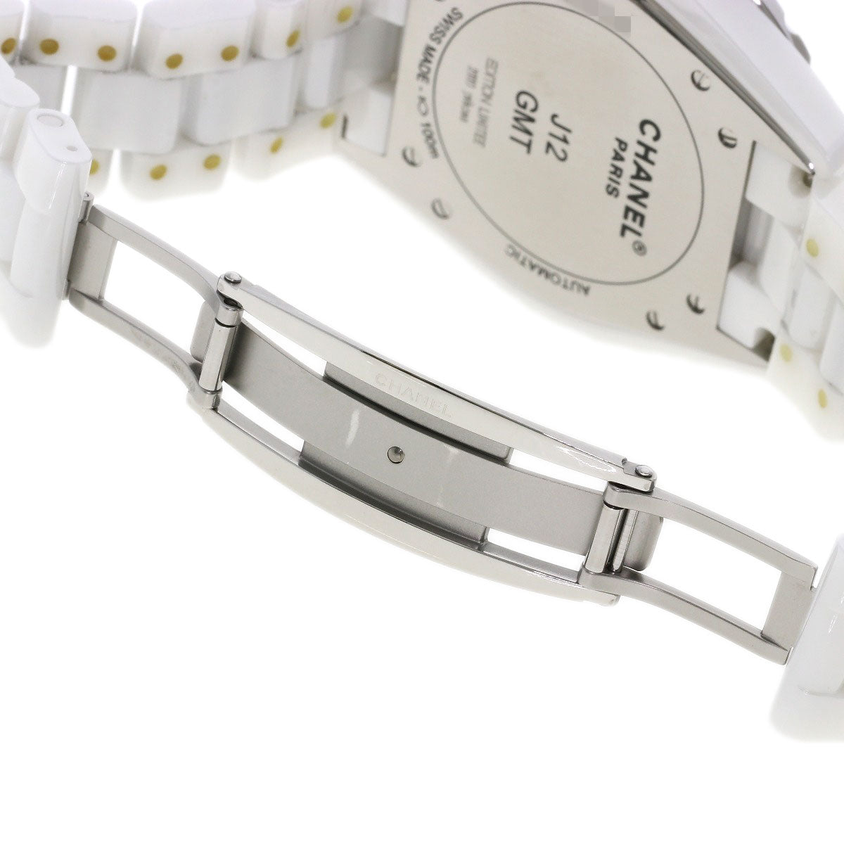 CHANEL J12 1.7" GMT Watches H2126 Ceramic/Ceramic mens