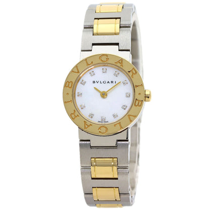 BVLGARI BVLGARI BVLGARI 12P Diamond Watches BB23SG Stainless Steel/SSxK18YG Ladies