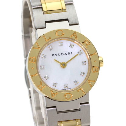 BVLGARI BVLGARI BVLGARI 12P Diamond Watches BB23SG Stainless Steel/SSxK18YG Ladies
