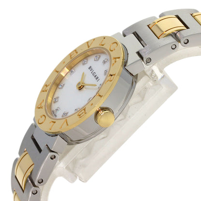 BVLGARI BVLGARI BVLGARI 12P Diamond Watches BB23SG Stainless Steel/SSxK18YG Ladies
