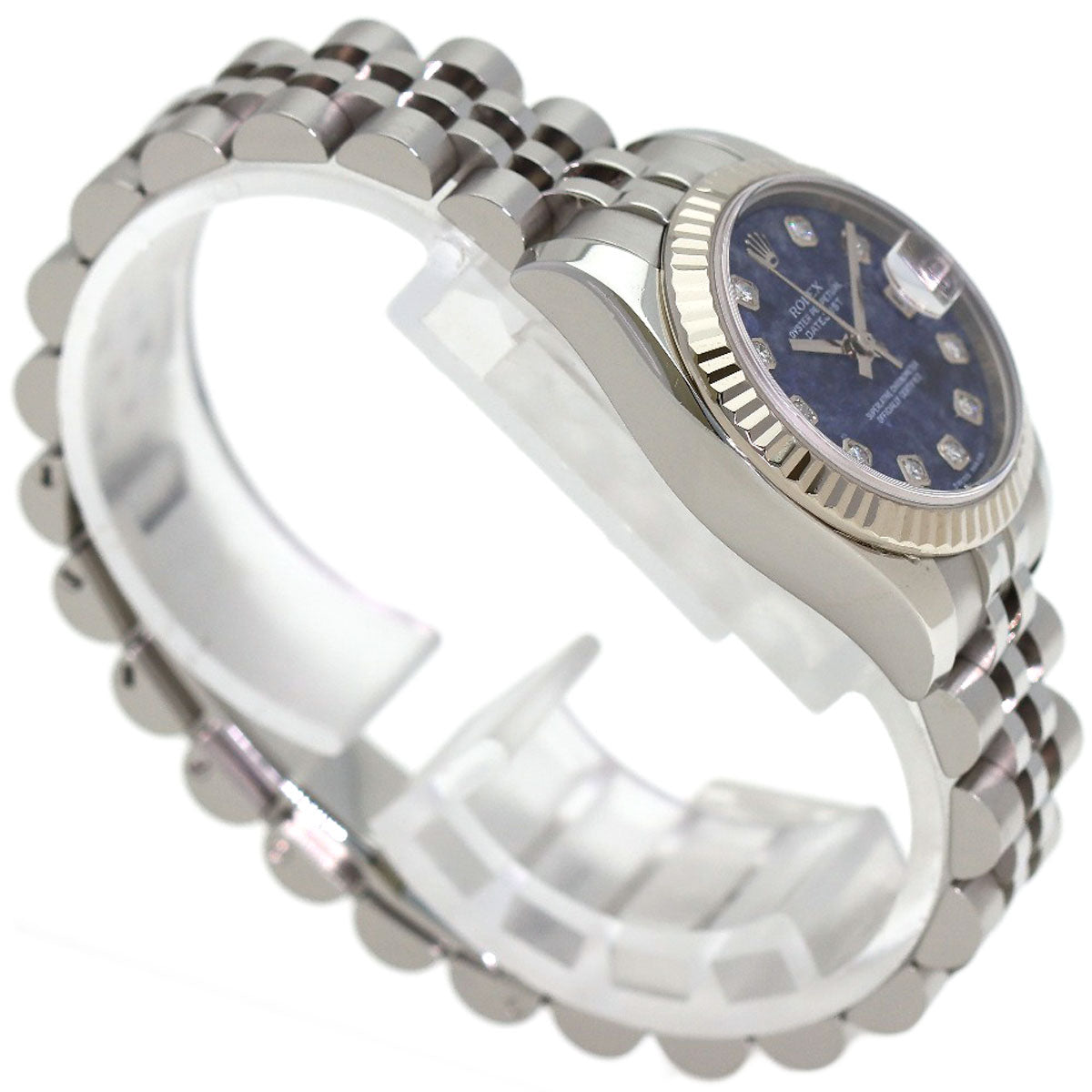ROLEX Datejust 10P Diamond Sodalite Watches 179174G Stainless Steel/Stainless Steel Ladies