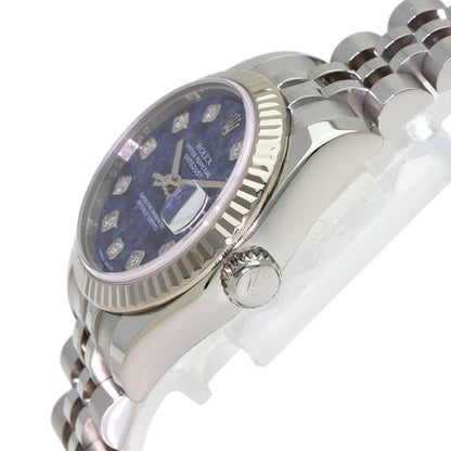 ROLEX Datejust 10P Diamond Sodalite Watches 179174G Stainless Steel/Stainless Steel Ladies