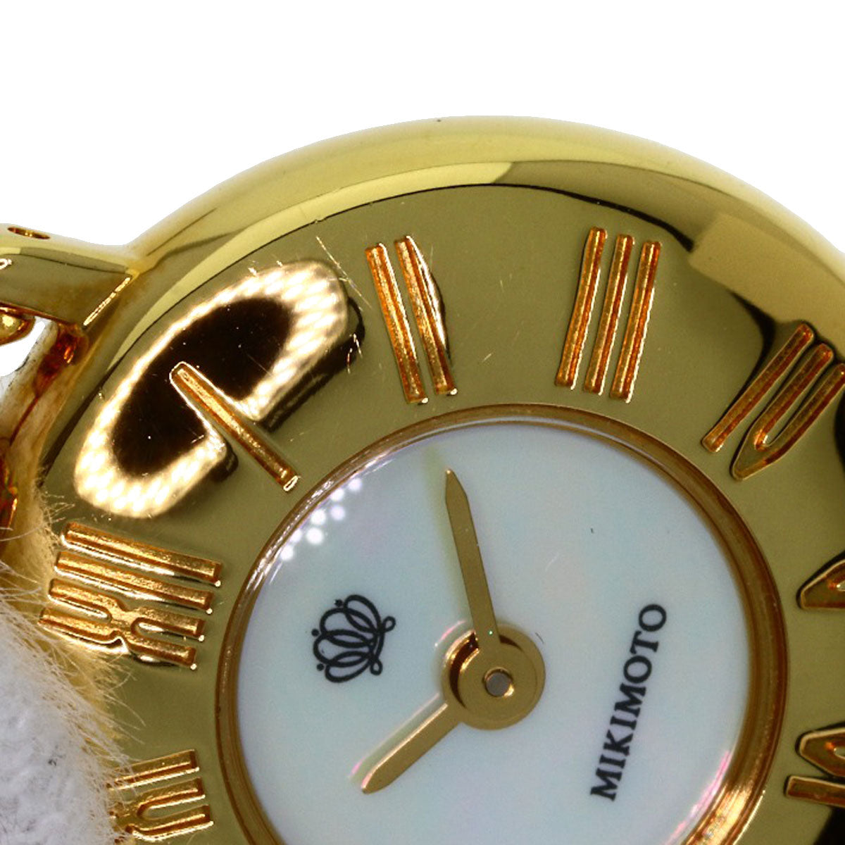 MIKIMOTO Pearl Pearl Pendant Watch Watches Gold Plated Ladies