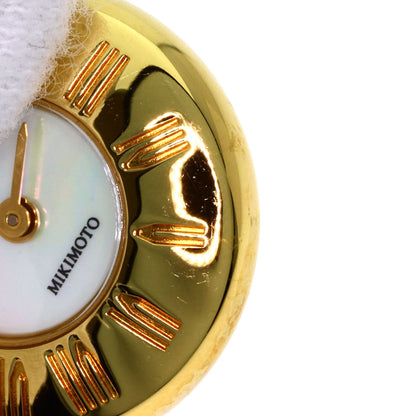 MIKIMOTO Pearl Pearl Pendant Watch Watches Gold Plated Ladies
