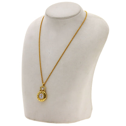 MIKIMOTO Pearl Pearl Pendant Watch Watches Gold Plated Ladies