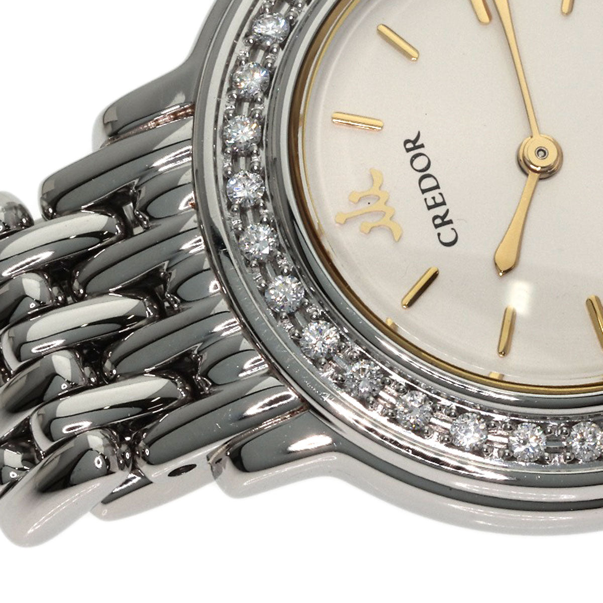 SEIKO CREDOR DiamondBezel Watches 1E70-0AW0 Stainless Steel/Stainless Steel Ladies