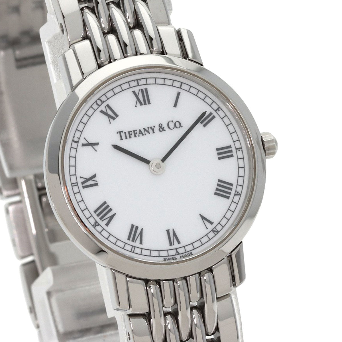 TIFFANY&Co. Classic Roman numeral index Watches L151 Stainless Steel/Stainless Steel Ladies