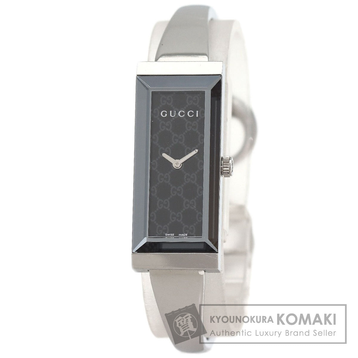 GUCCI Square face Watches 127.5 Stainless Steel/Stainless Steel Ladies
