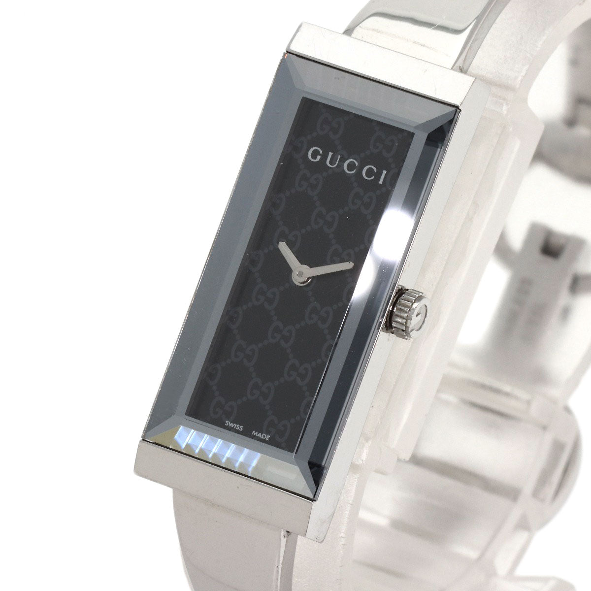 GUCCI Square face Watches 127.5 Stainless Steel/Stainless Steel Ladies