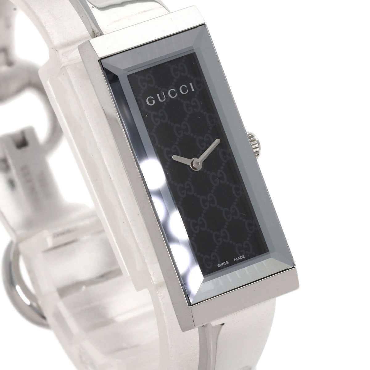 GUCCI Square face Watches 127.5 Stainless Steel/Stainless Steel Ladies