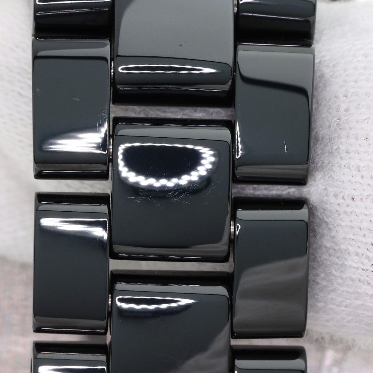 CHANEL J12 Chronograph 1.6" 9P Diamond Watches H2419 Ceramic/Ceramic mens