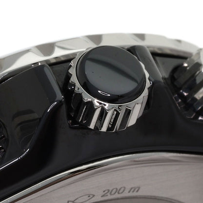 CHANEL J12 Chronograph 1.6" 9P Diamond Watches H2419 Ceramic/Ceramic mens