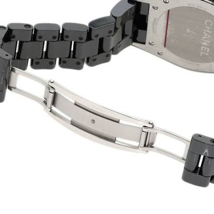 CHANEL J12 Chronograph 1.6" 9P Diamond Watches H2419 Ceramic/Ceramic mens