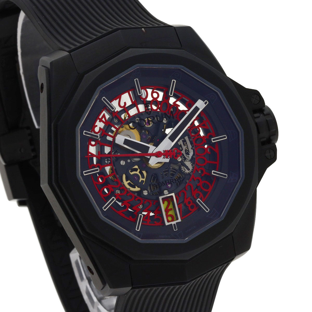 CORUM Admiral's 45 Skeleton, Limited Edition of 288 Pieces Worldwide Watches 082.406.95 F371 NO10 Titanium/Rubber mens