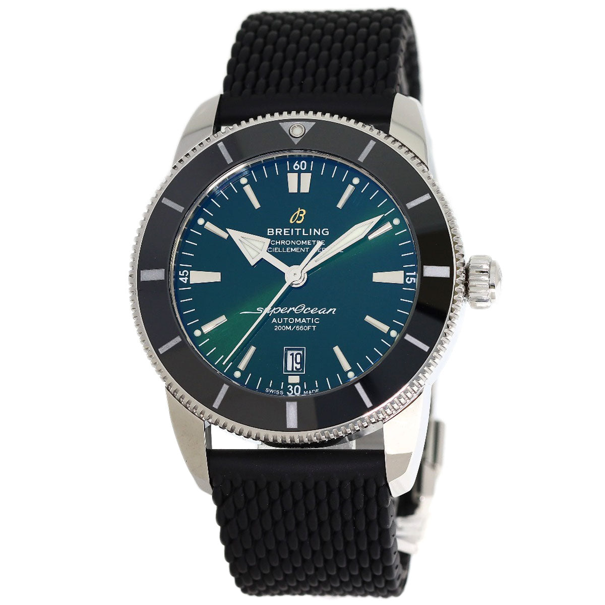 BREITLING Super Ocean Heritage 42 Watches AB2020 Stainless Steel/Rubber mens