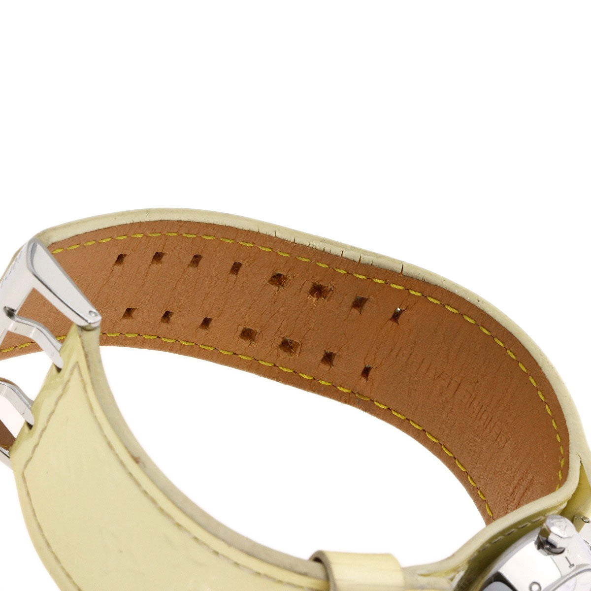 LOUIS VUITTON Tambour Watches Q121C Stainless Steel/Enamel Ladies