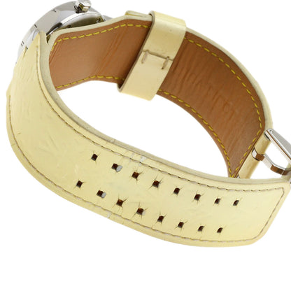 LOUIS VUITTON Tambour Watches Q121C Stainless Steel/Enamel Ladies