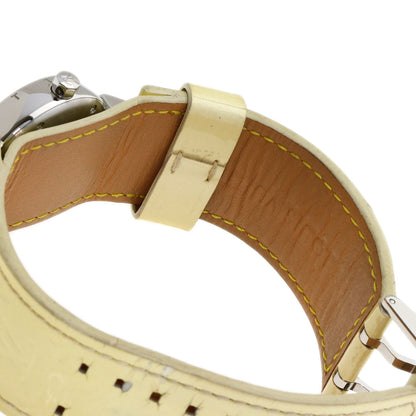 LOUIS VUITTON Tambour Watches Q121C Stainless Steel/Enamel Ladies