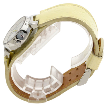 LOUIS VUITTON Tambour Watches Q121C Stainless Steel/Enamel Ladies