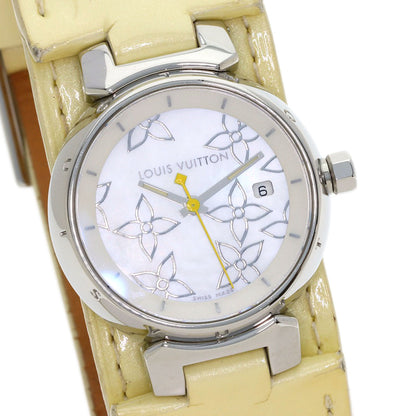 LOUIS VUITTON Tambour Watches Q121C Stainless Steel/Enamel Ladies