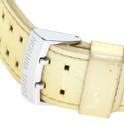 LOUIS VUITTON Tambour Watches Q121C Stainless Steel/Enamel Ladies