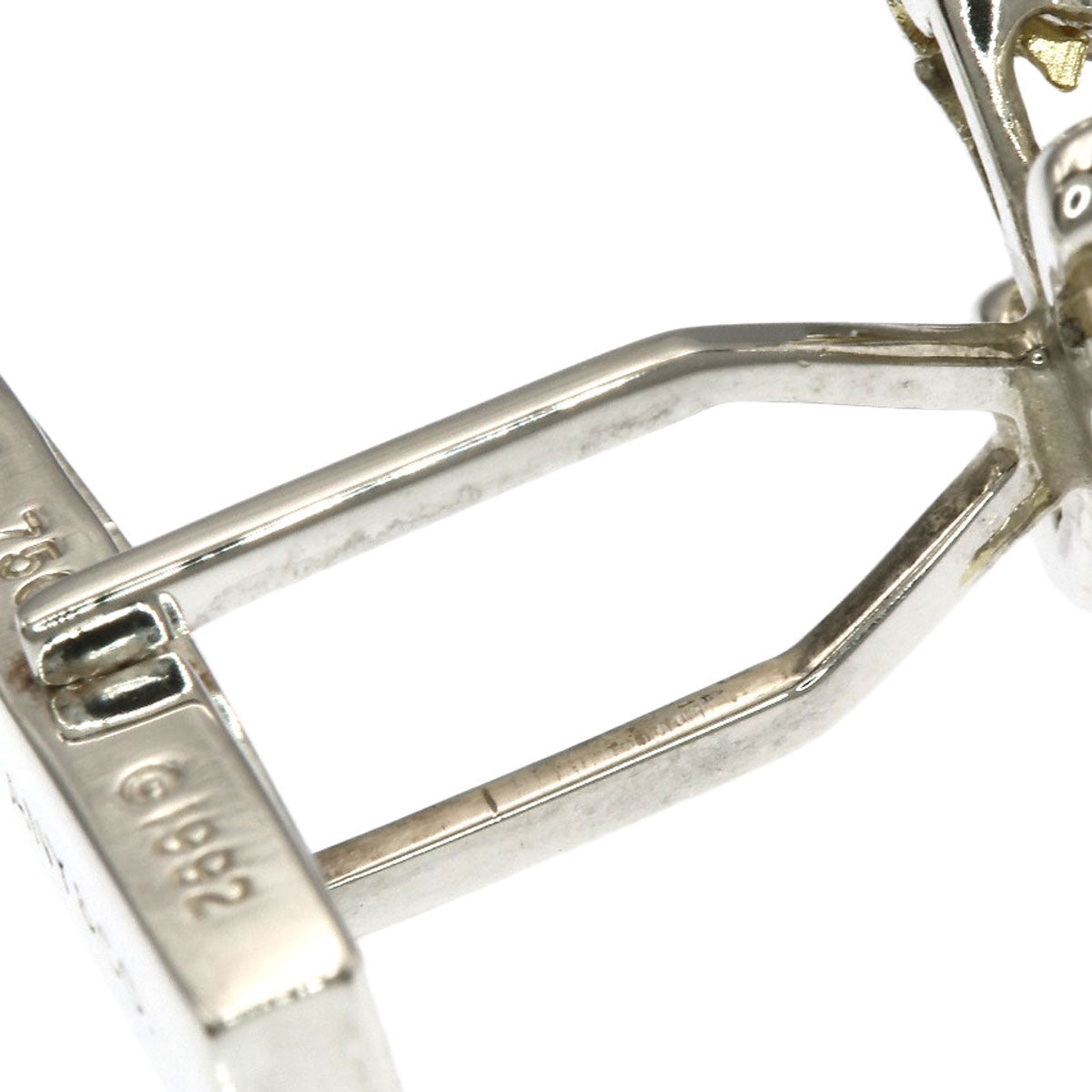 TIFFANY&Co. Signature cross cuffs Silver 18K Yellow Goldmens [Used]