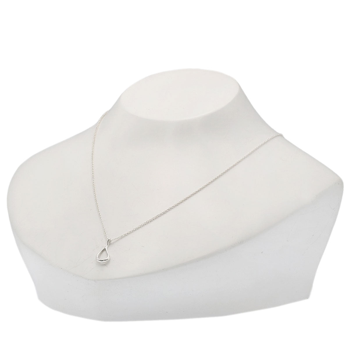 TIFFANY&Co. Open teardrop Necklace Silver Ladies [Used]