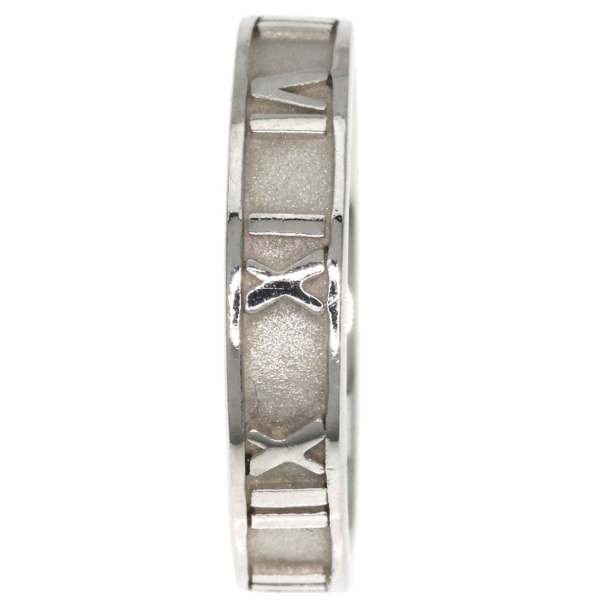 TIFFANY&Co. Atlas narrow Ring Silver Ladies [Used]