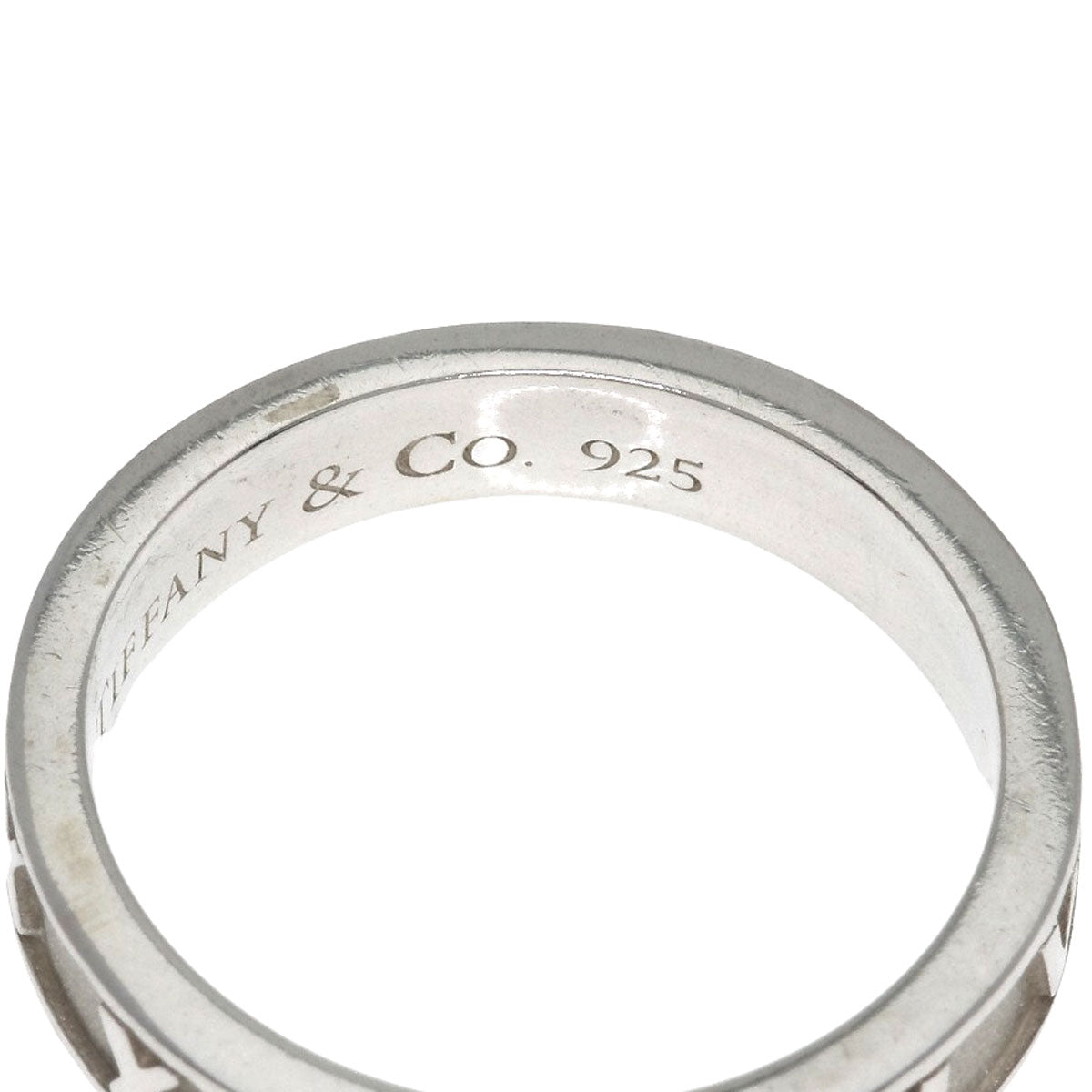 TIFFANY&Co. Atlas narrow Ring Silver Ladies [Used]