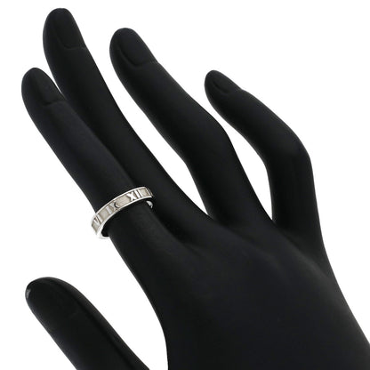 TIFFANY&Co. Atlas narrow Ring Silver Ladies [Used]
