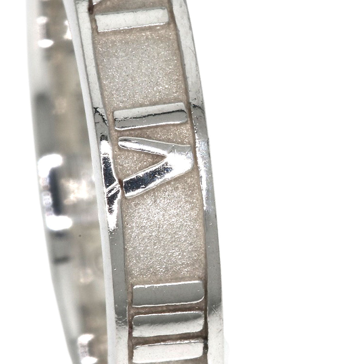 TIFFANY&Co. Atlas narrow Ring Silver Ladies [Used]