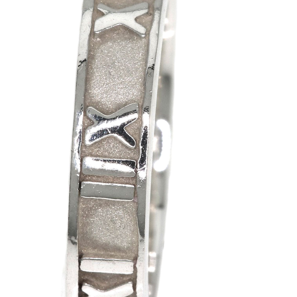 TIFFANY&Co. Atlas narrow Ring Silver Ladies [Used]