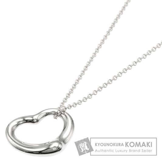 TIFFANY&Co. Open heart Necklace Silver Ladies [Used]