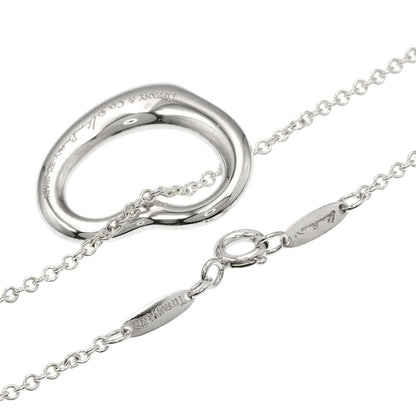 TIFFANY&Co. Open heart Necklace Silver Ladies [Used]