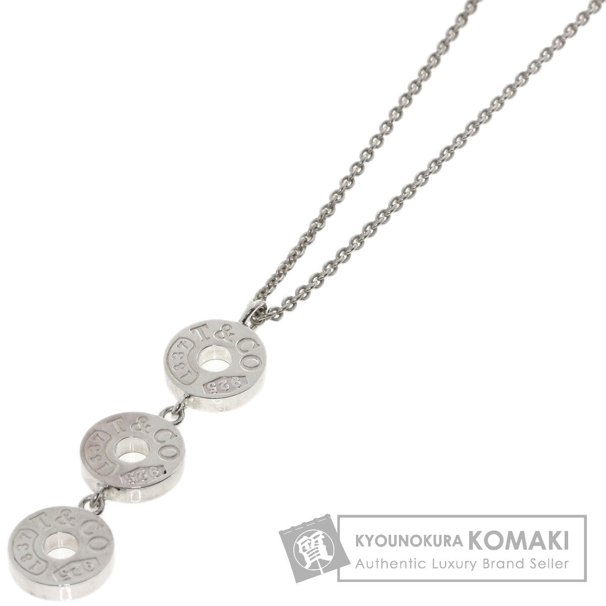 TIFFANY&Co. 1837 Triple Circle Necklace Silver Ladies [Used]
