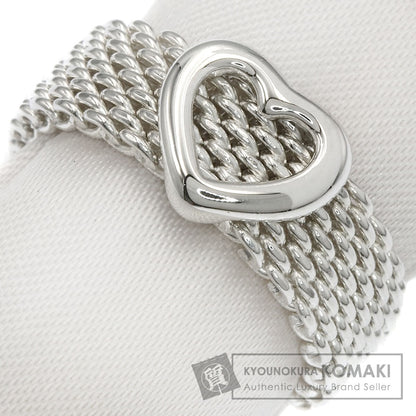 TIFFANY&Co. Mesh Heart Ring Silver Ladies [Used]