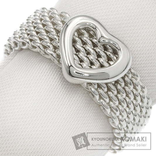 TIFFANY&Co. Mesh Heart Ring Silver Ladies [Used]