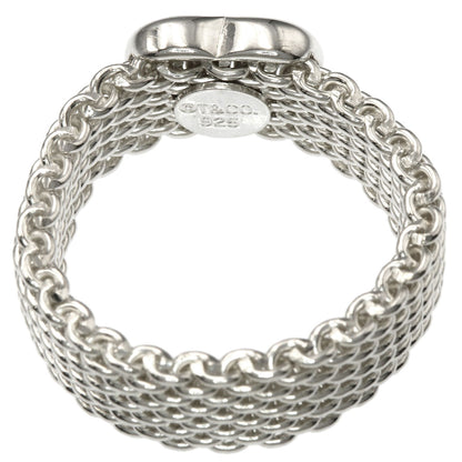TIFFANY&Co. Mesh Heart Ring Silver Ladies [Used]