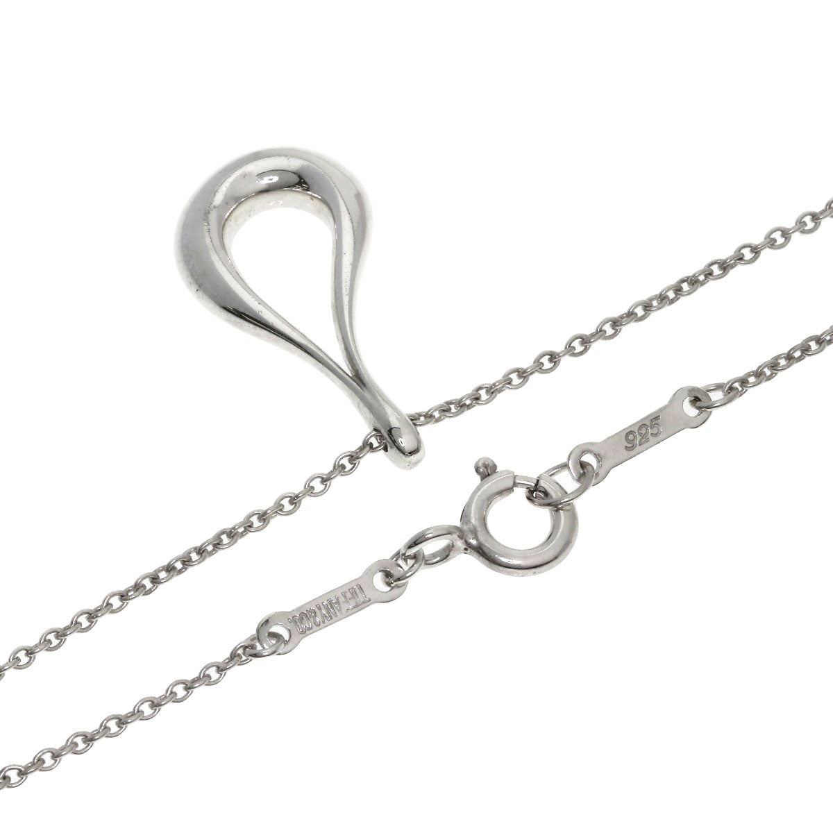 TIFFANY&Co. open teardrop Necklace Silver Ladies [Used]