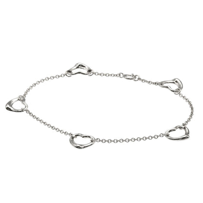 TIFFANY&Co. 5P open heart Bracelet Silver Ladies [Used]