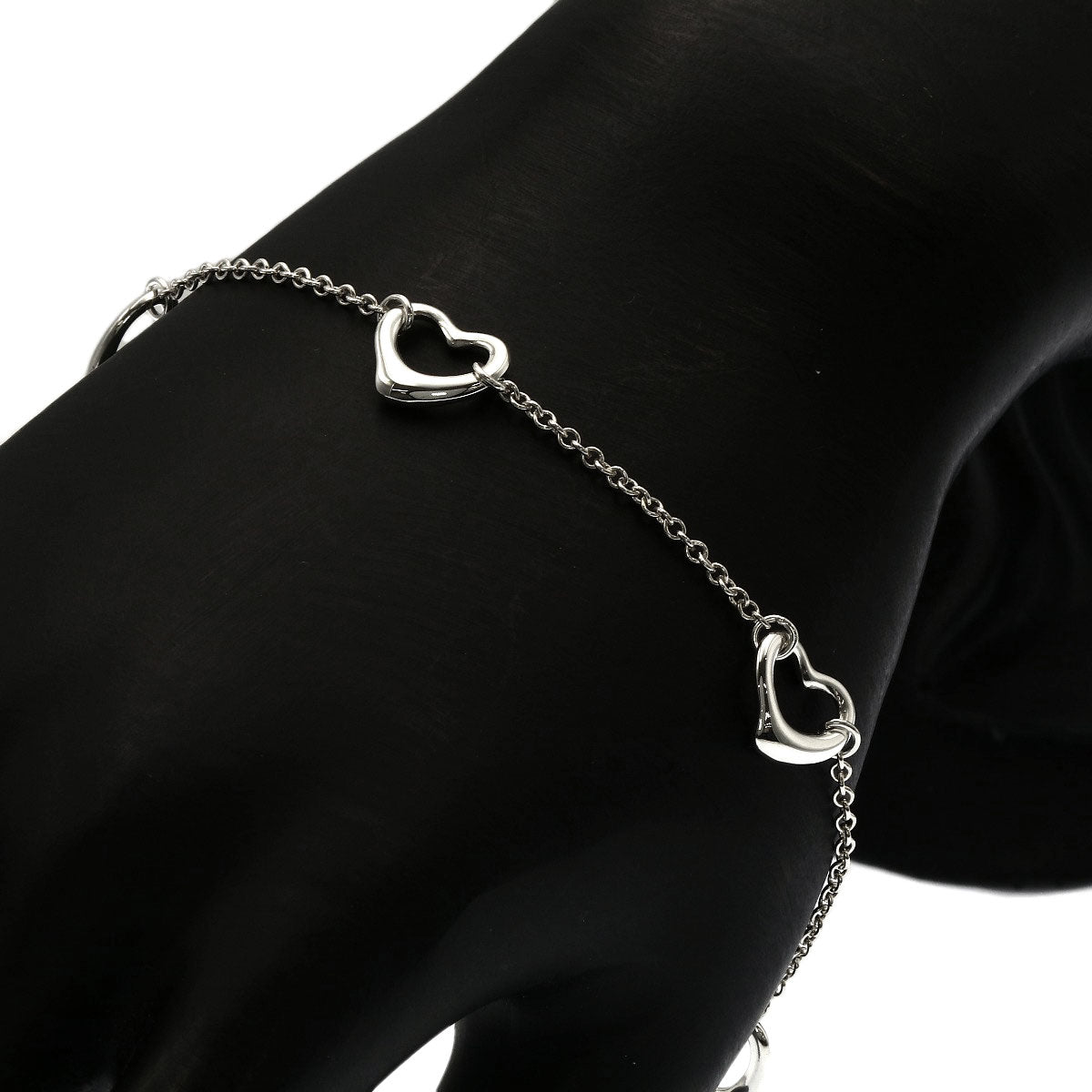 TIFFANY&Co. 5P open heart Bracelet Silver Ladies [Used]