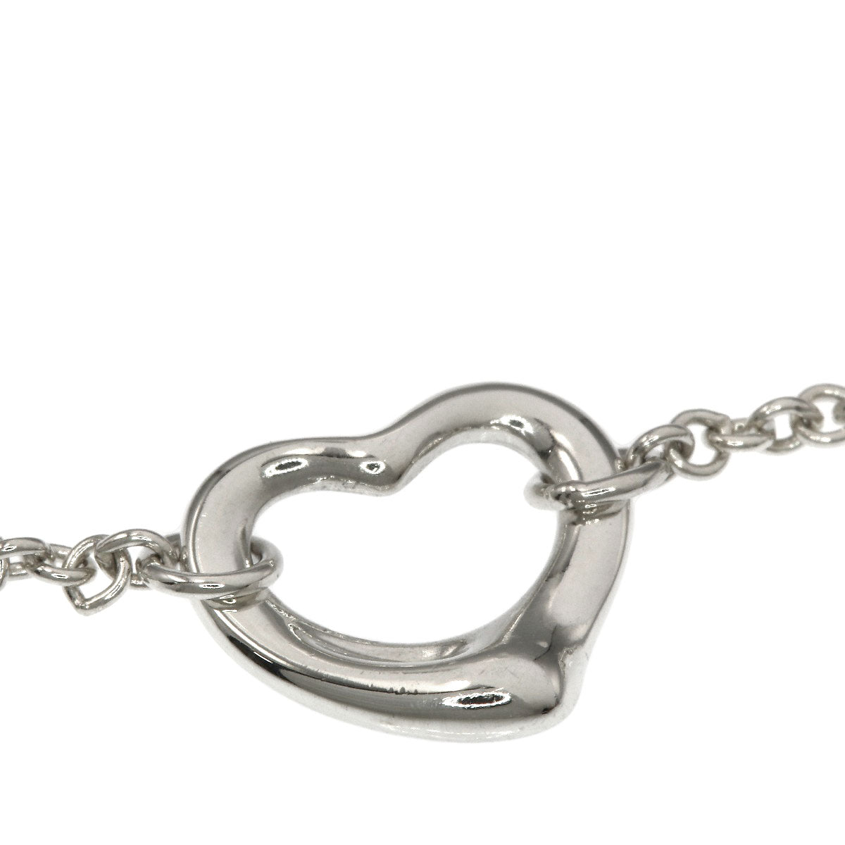 TIFFANY&Co. 5P open heart Bracelet Silver Ladies [Used]