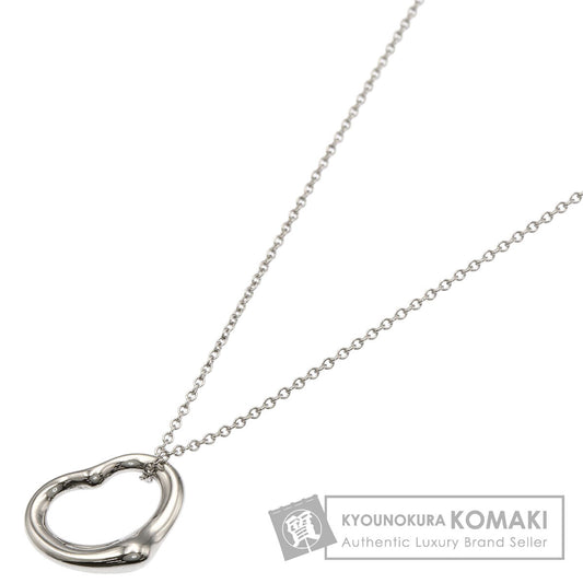 TIFFANY&Co. Open heart Necklace Silver Ladies [Used]