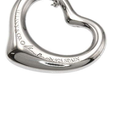 TIFFANY&Co. Open heart Necklace Silver Ladies [Used]