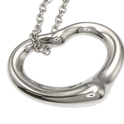 TIFFANY&Co. Open heart Necklace Silver Ladies [Used]