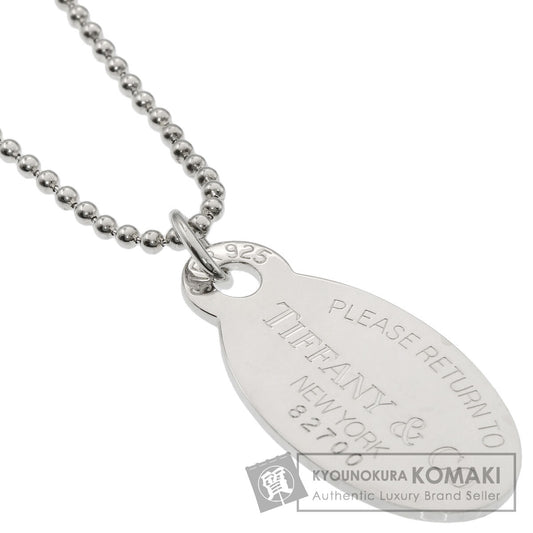 TIFFANY&Co. Return to oval tag Necklace Silver Ladies [Used]