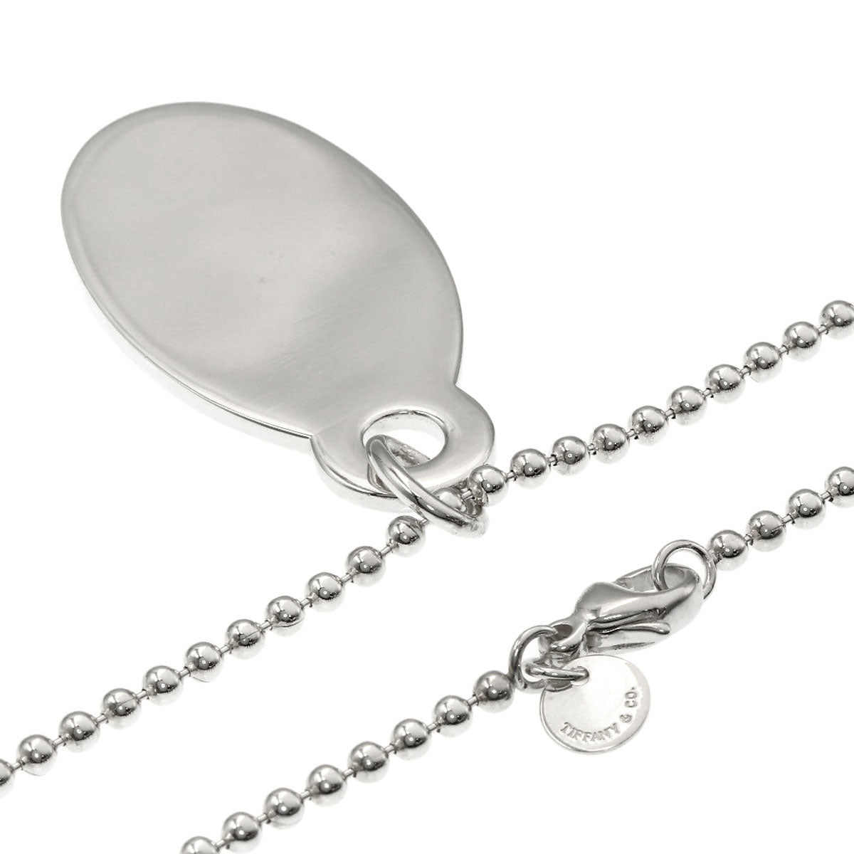 TIFFANY&Co. Return to oval tag Necklace Silver Ladies [Used]